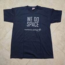 Lockheed Martin Black Skunkworks Space Rocket Shirt USA Mens 2XL Fast Ship