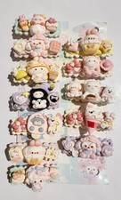 Random 3 Pcs Cute Kawaii Cream Glue Hair Clips Handmade Sweet Hair Accessories