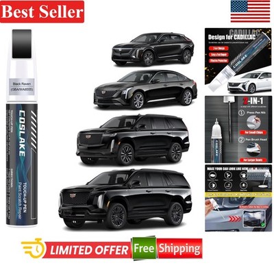 Car Touch Up Paint Black Raven 0.41 Fl Oz Repair Kit for 2025 Escalade XT4 XT...