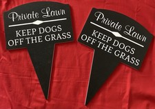 2 Signs No Dog Poop Lawn House Thick weatherproof FREE SHIP