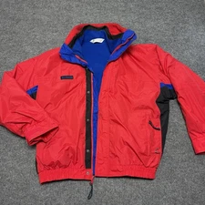 Columbia Men's Large Red And Blue  Bugaboo Jacket Full Zip Closure And Pockets