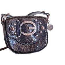 Guess borsa tracolla in vernice nera