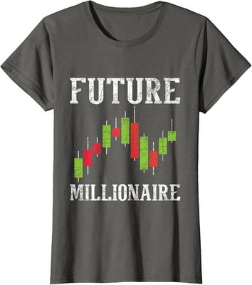 Future Millionaire Stock Trader Day Trading Ladies' Crewneck T-Shirt