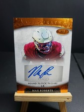 Max Roberts Auto 2021 Sage Football Bronze Foil Autograph SSP RC