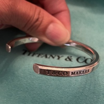 Tiffany Co T&CO Makers Heritage Edition Unisex Narrow Cuff 925