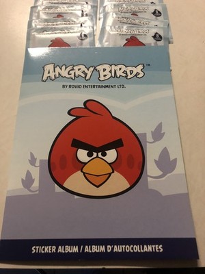 2012 ROVIO Entertainment - ANGRY BIRDS STICKER ALBUM  New with 10 Sticker packs