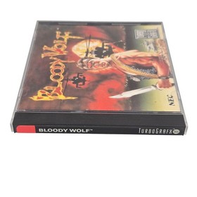 Bloody Wolf (Turbo Grafx 16 tg16) Complete in Case Turbografx