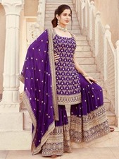 SALWAR KAMEEZ PAKISTANI INDIAN WEDDING PARTY WEAR DRESS BOLLYWOOD SUIT SHARARA