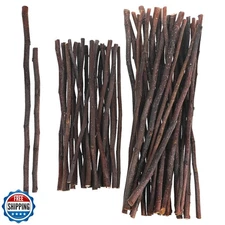 VILLCASE Craft Sticks, 50Pcs Wood Twigs for Crafts 7.8" and 12" Wood Log Stic