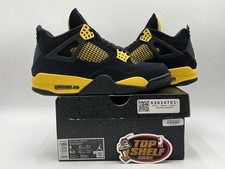 Nike Air Jordan Retro 4 Thunder 2023 Size 8 Authentic Basketball OG Used Mid