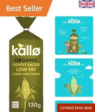 Wholesome Lightly Salted Corn Thins - Organic, , 12 Pack of Healthy Snacks