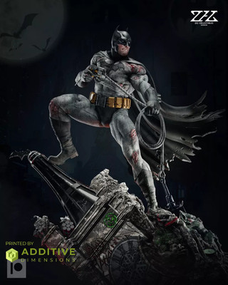 Batman by ZEZ FAN ART 1:6 Statue Resin 3D Printed DIY Model Kit
