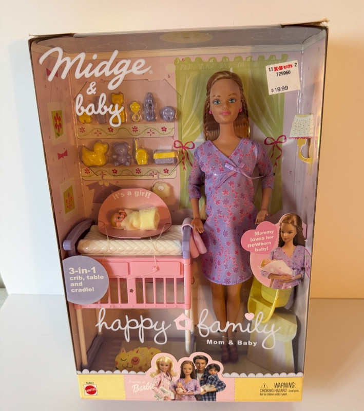 2002 ~ Happy Family Midge & Baby ~ With Pregnant Belly & Newborn ~ #56663 NRFB
