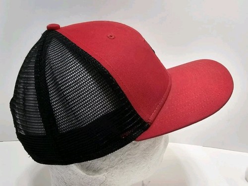 Hurley Authentic Snapback Trucker Hat Adjustable Meshback Cap Red & Black NWOT - Picture 4 of 8