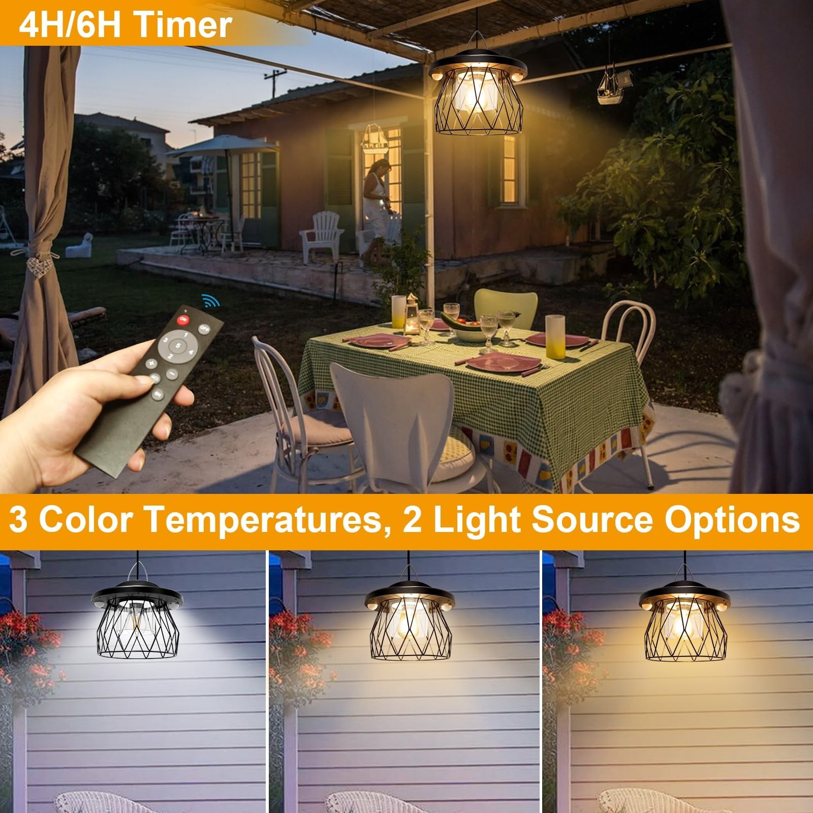 Shed Light Solar Powered, 2 Motion Sensor Lights Outdoor with Remote, Unique ...
