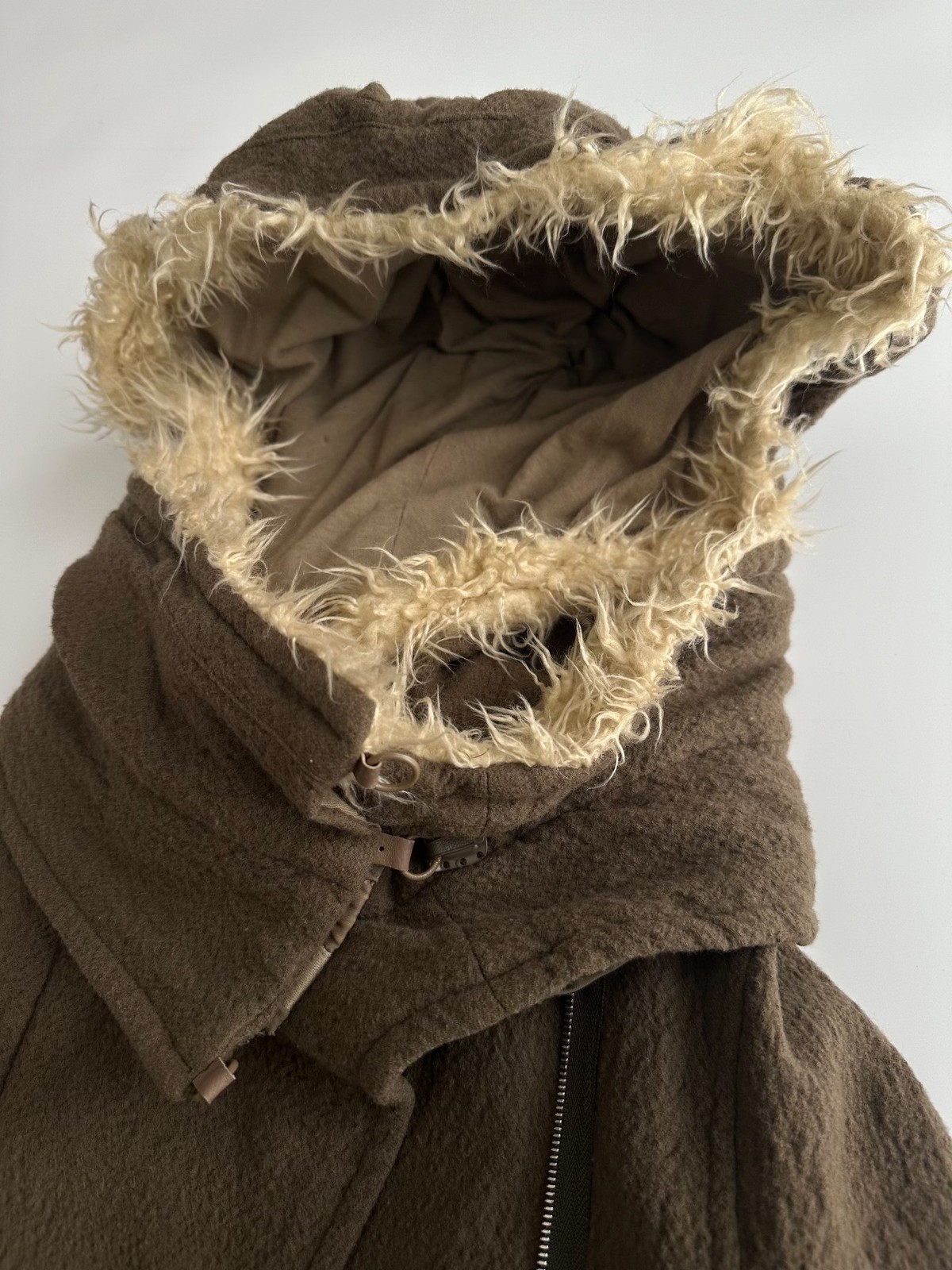 06aw undercover “GURUGU期” Fur Mods Coat Undercover 06AW Guruguru Military Coat (Men's S, Gree… - Gem