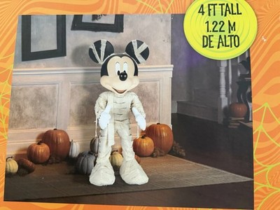 Disney Halloween 4-ft Mickey Mouse Mummy Motion Activated Animatronice NIB