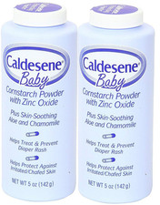Baby Cornstarch Powder with Zinc Oxide 5 Oz Pack of 2