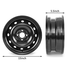 For Toyota New 15inch16inch17inch Replacement Black Steel Wheel Rim