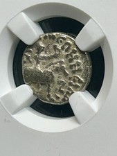 Indo-Scythians – Azes I/II AR Drachm (after c. 58 BC) NGC Ancients Certified