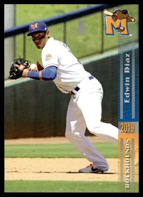 2019 Edwin Diaz MiLB Rookie Minor League Card Midland Rockhounds