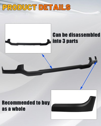 Unpainted Front Bumper Lower Grille Trim Molding Replace For 2019-2024 RAM 2500+ - Foto 3 di 22
