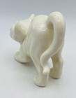 Vintage Ceramic Kitten Cat White Amber Eyes Quon Quon Japan MCM XXXI — photo 2