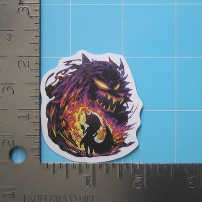 Helluva Boss Sticker (LOONA DEMON INSIDE) VivziePop Cartoon, Matte PVC Decal