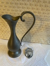 Antique French Pewter Mini Pitcher/ Vase Les Étains Dauphinois Collectible Jug
