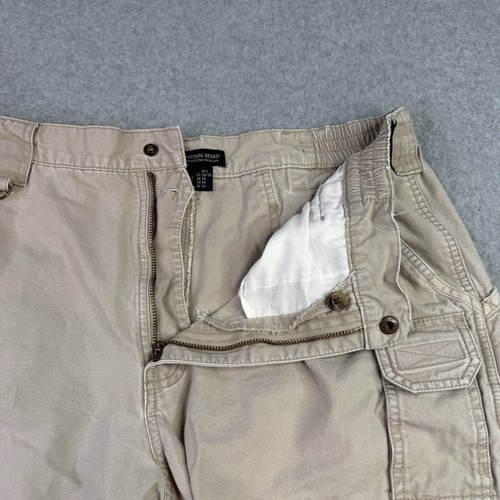 Pantalones cargo tácticos 5.11 para hombre 34x33 beige estilo 74251 algodón ocultar llevar - Imagen 7 de 13