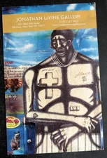 art postcard OS Date Farmers New Works Installations Levine gallery invitation