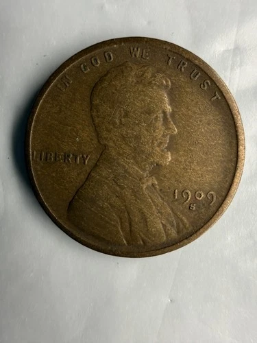 1909 S Lincoln Cent Very Fine Good Detail Handsome Brown Tough Type