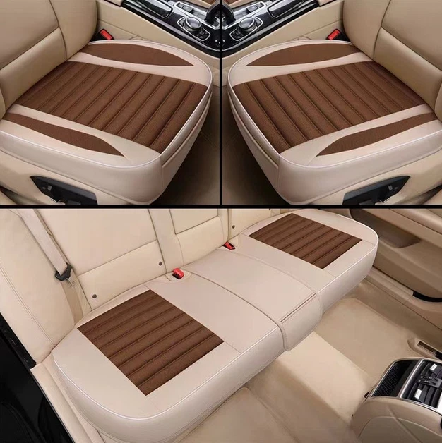 3PCS For Maserati 99% Models Car Front Rear Seat Cover Cushion Protector Parts Foto 3 de 4
