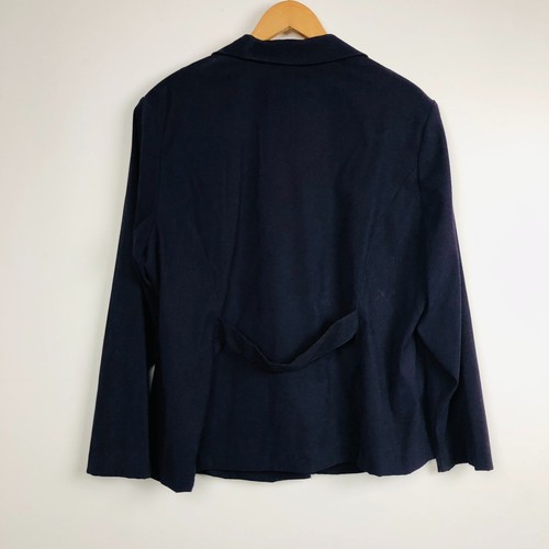 VTG First Option Women's Button Front Blazer Jacket Long Sleeve Purple Size 18W - Picture 3 of 4