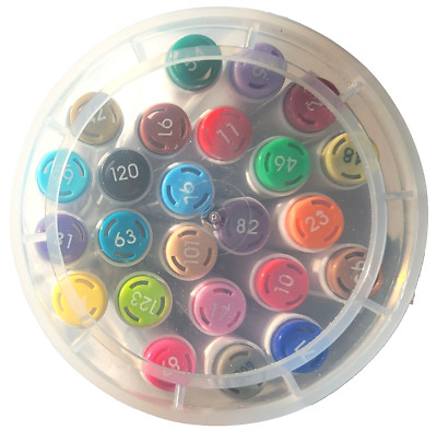 Set mit 24 Farben Marker je 2 Malköpfe ultra soft brush tip / fine tip spree art