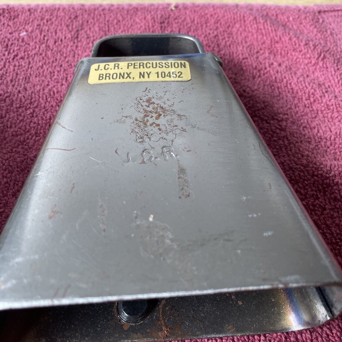 VIntage JCR Percussion Small CHA CHA Cowbell Stamped Stickers