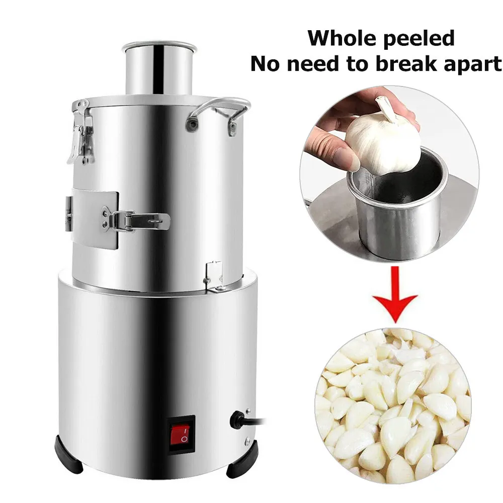 200W Whole Garlic Peeling Machine 25kg/h Commercial Garlic Peeler Machine  110V