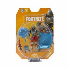Fortnite A.I.M. Action Figure [Early Game Survival Kit AIM] PLUS BONUS CARDS