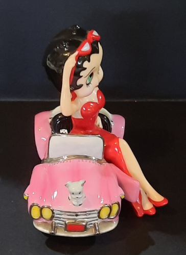 FRANKLIN MINT BETTY BOOP IN CAR BOPPED IN GLAMOUR SALT & PEPPER SHAKERS RARE - Picture 3 of 9