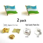 NEW Uzbekistan Country Flag Lapel Pin Patriotic Badge Brooches Metal 200+Country