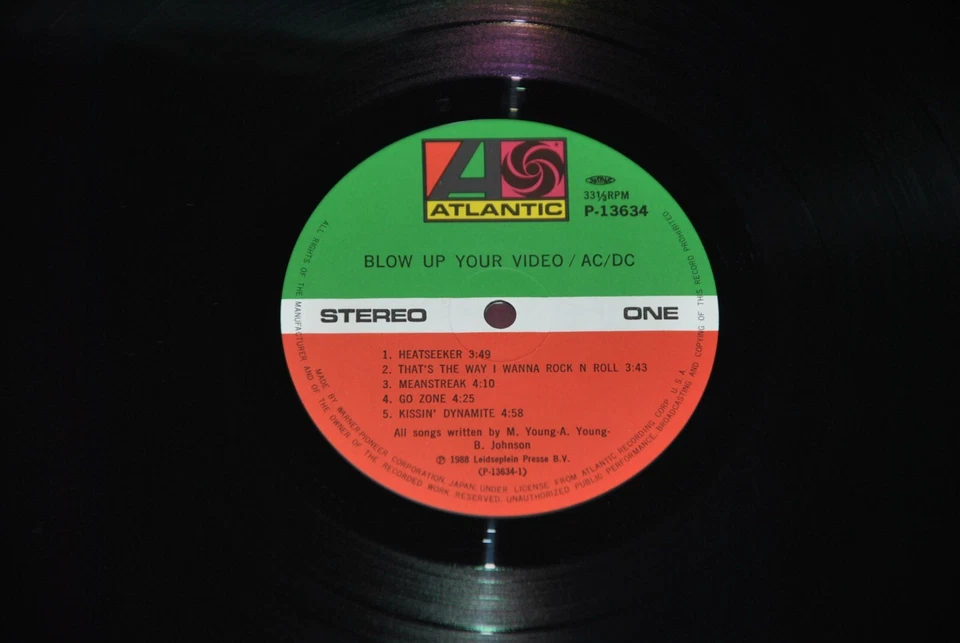 AC/DC - BLOW UP YOUR VIDEO - ATLANTIC P-13634 1988 - LP JAPAN OBI NM 1A EDIZIONE - Immagine 2 di 2