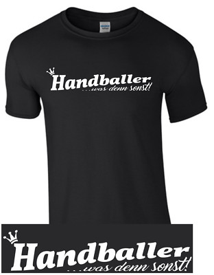 Handballer T-Shirt Sport Handball Shirt Trikot Spruch Funshirt Ball Geschenk