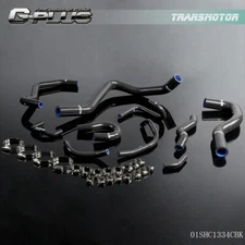 Fit For 88-1991 Civic/CRX EE EF/CR-X Base/DX/ HF/Si Silicone Radiator Hose Black