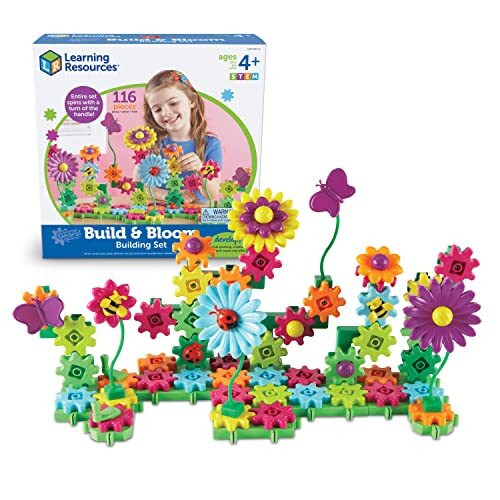 Learning Resources Set di costruzioni con fiori Gears Gears Gears (J4U)