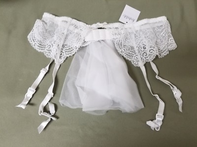 off white garter belt Womens High Hight Stockings Sexy Adjustable Garter Belts Sheer Socks  Nightclub main image 1
