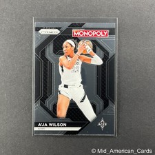 2024 Prizm WNBA Monopoly A'Ja Wilson Insert #WNBA3 Las Vegas Aces