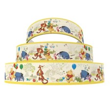 7/8  Winnie The Pooh Christopher Robin Tigger Grosgrain Ribbon By The Yard Pigle
