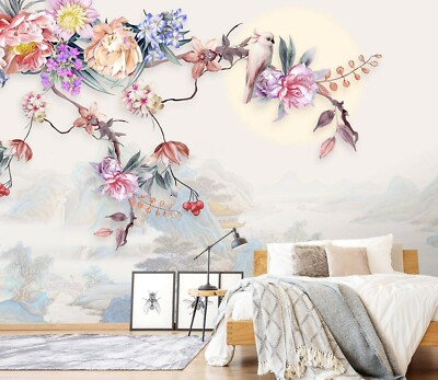 3D Flower Branch 31783NA Wallpaper Wall Murals Removable Wallpaper Fay