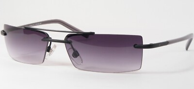 HUMPHREY'S ESCHENBACH 470613 10 4537 Matte Black UNIQUE RARE RIMLESS SUNGLASSES