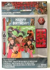 Jurassic Park Party Scene Setter Kit - Happy Birthday - Indoor or Outdoor